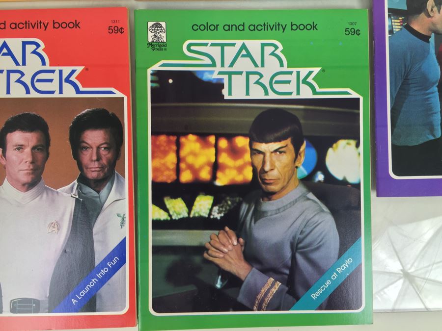 (5) STAR TREK Color And Activity Books Merrigold Press Vintage 1979 [Photo 8]