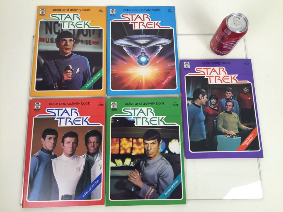 (5) STAR TREK Color And Activity Books Merrigold Press Vintage 1979 [Photo 1]