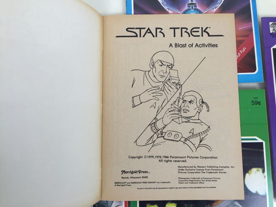 (5) STAR TREK Color And Activity Books Merrigold Press Vintage 1979 [Photo 10]