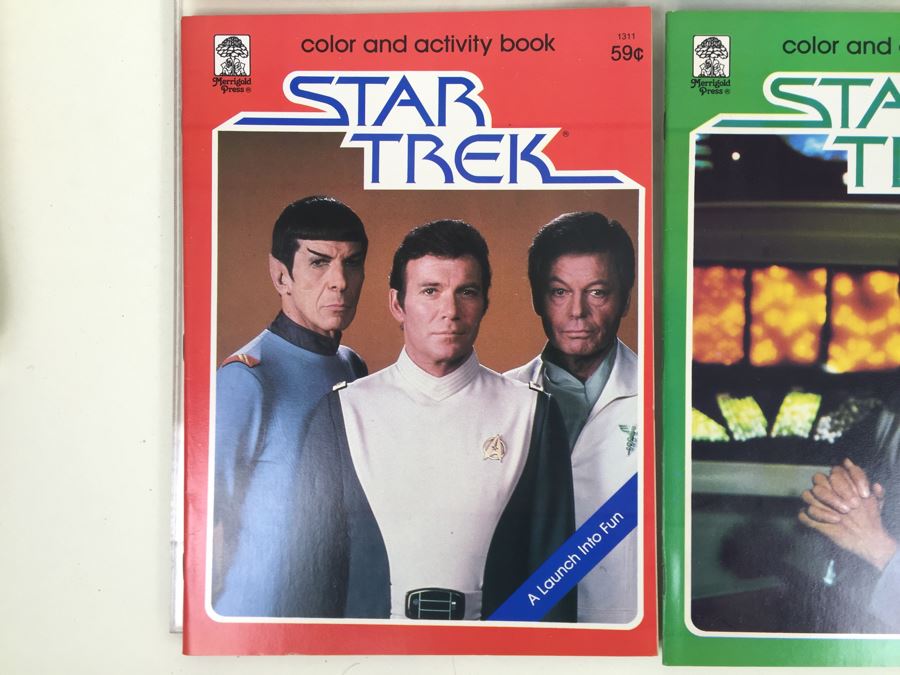 (5) STAR TREK Color And Activity Books Merrigold Press Vintage 1979 [Photo 7]