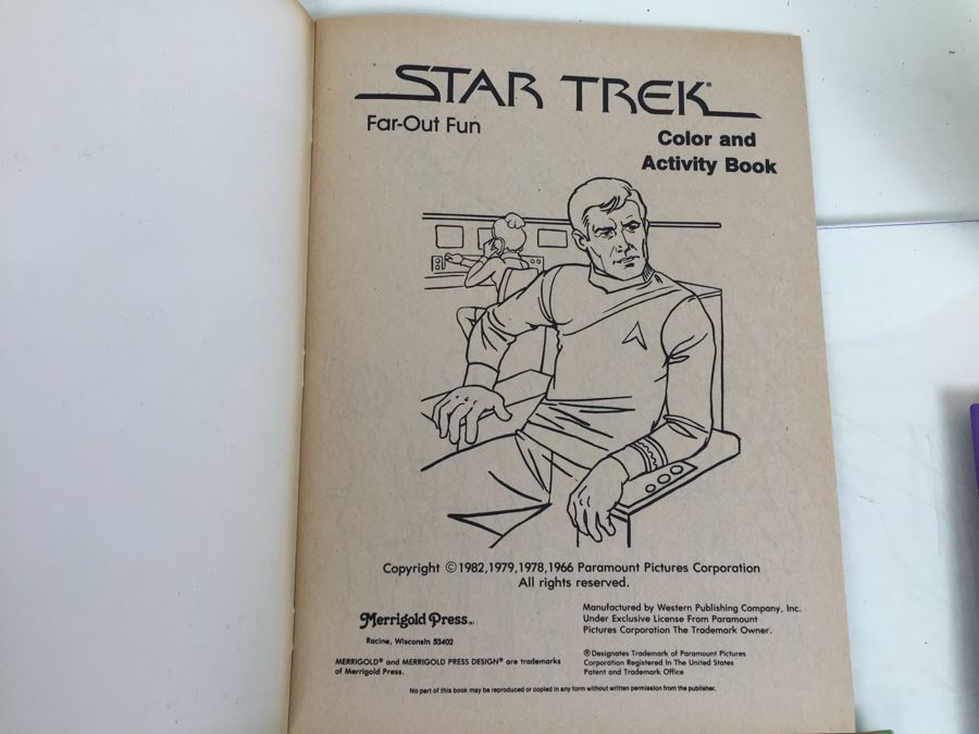 (5) STAR TREK Color And Activity Books Merrigold Press Vintage 1979 [Photo 13]