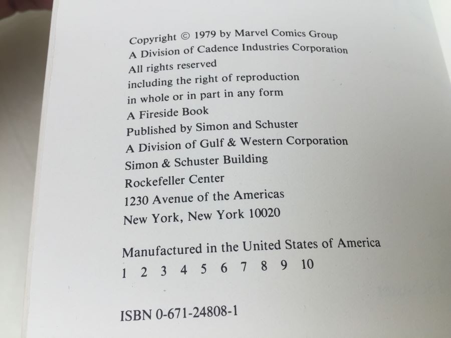 Stan Lee Presents Marvel Word Games Fireside Book Simon Schuster First Edition ISBN 0-671-24808-1 Vintage 1979 [Photo 10]