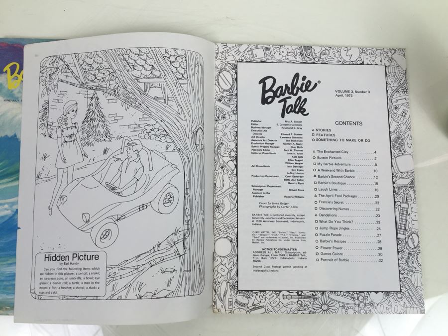 Pair Of Vintage Barbie Talk Magazines June/July 1972 And April 1972  [Photo 7]