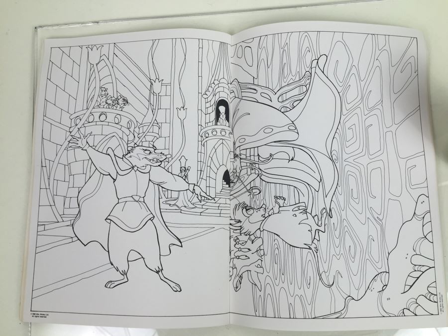 Large The Secret Of NIMH 10 Posters To Paint Or Color Whitman Vintage 1982 Based On Movie New Old Stock [Photo 9]