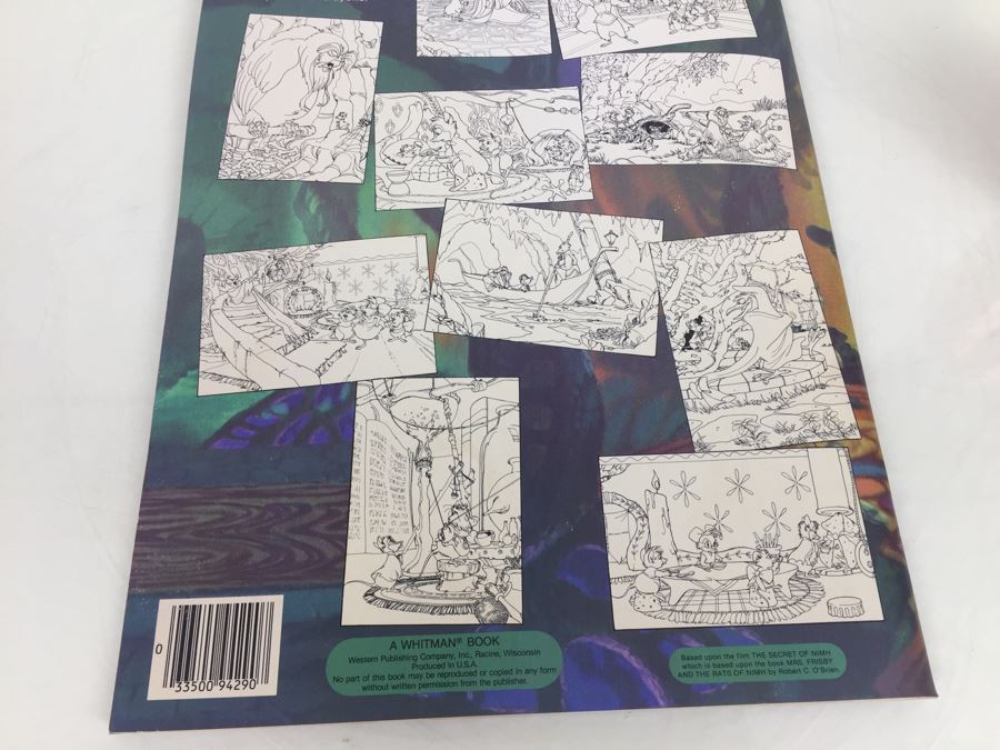 Large The Secret Of NIMH 10 Posters To Paint Or Color Whitman Vintage 1982 Based On Movie New Old Stock [Photo 12]