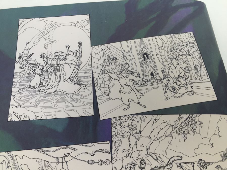 Large The Secret Of NIMH 10 Posters To Paint Or Color Whitman Vintage 1982 Based On Movie New Old Stock [Photo 13]