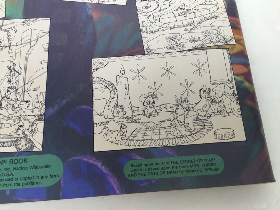 Large The Secret Of NIMH 10 Posters To Paint Or Color Whitman Vintage 1982 Based On Movie New Old Stock [Photo 18]
