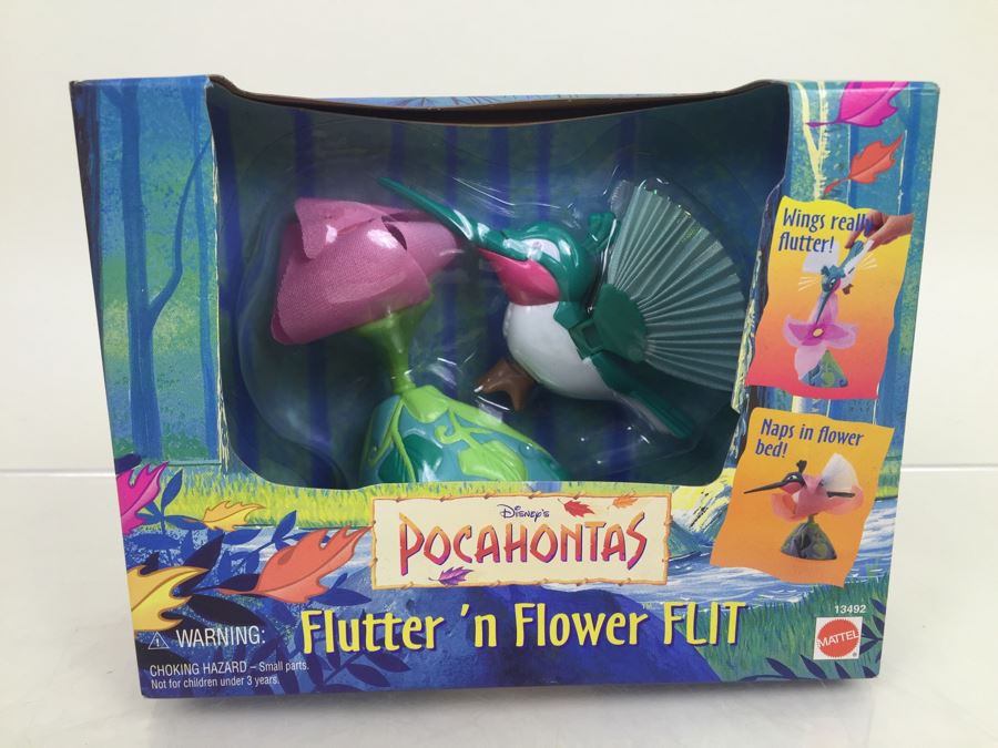 Disney's Pocahontas 'Flutter 'N Flower FLIT', 'Run 'N Carry MEEKO' And Collectible Mattel 13492, 13491, 66505 New Old Stock Vintage 1995 [Photo 3]