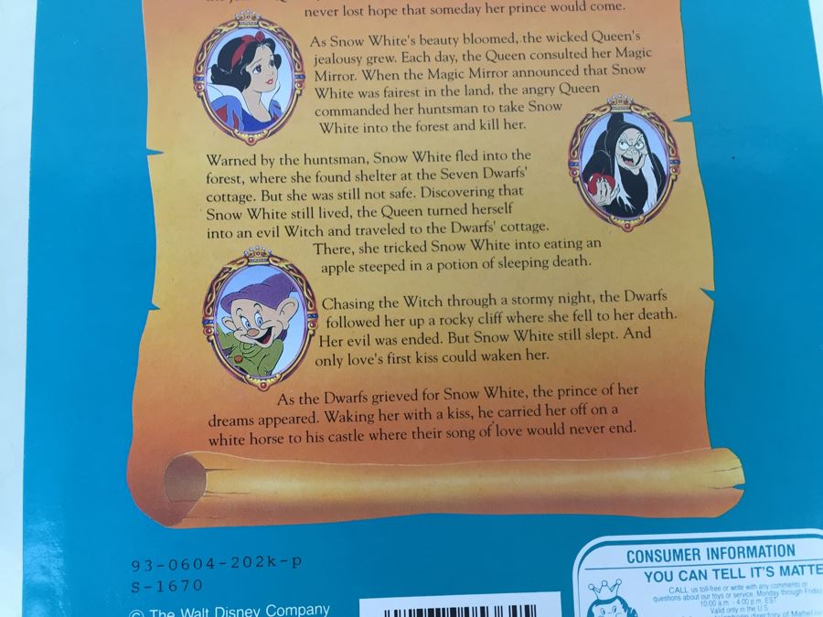 Walt Disney's Snow White And The Seven Dwarfs 'The Seven Dwarfs' Mattel 5184 +'Snow White, Queen & Prince' 5364 Mattel Vintage New In Box [Photo 17]