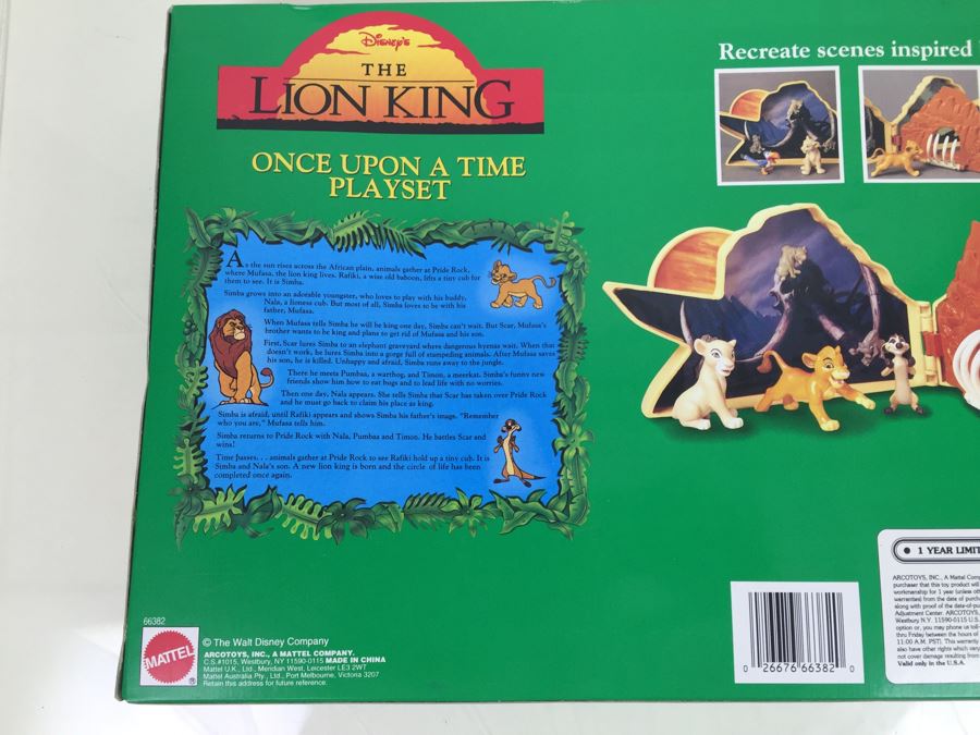 Disney's The Lion King Once Upon A Time Playset Mattel 66382 New In Box Vintage [Photo 7]