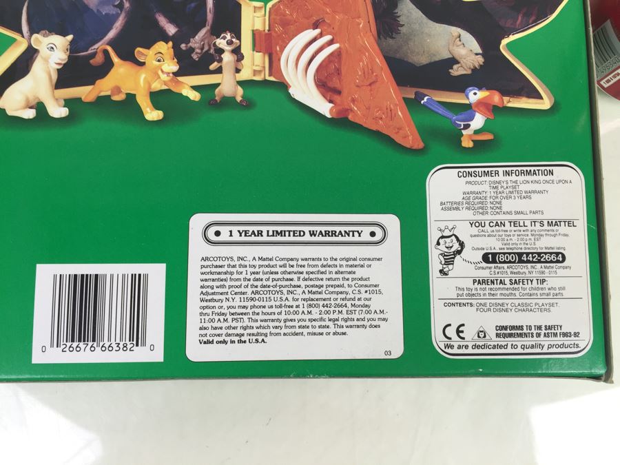 Disney's The Lion King Once Upon A Time Playset Mattel 66382 New In Box Vintage [Photo 9]