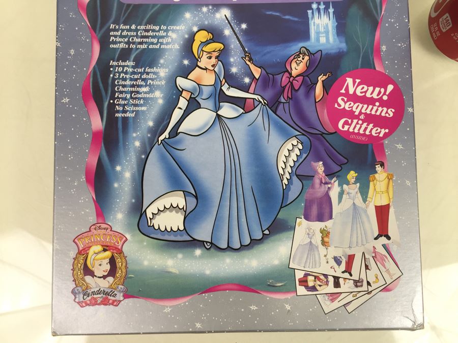 Walt Disney's Cinderella Designer Paper Doll Set New In Box Rose Art Vintage 1993 [Photo 5]