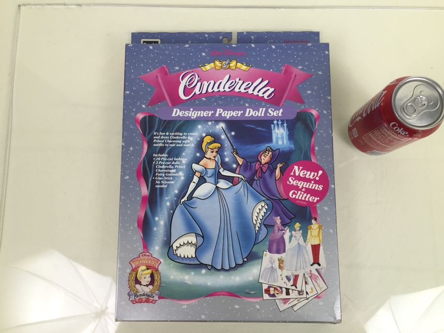 Walt Disney's Cinderella Designer Paper Doll Set New In Box Rose Art Vintage 1993 [Photo 1]