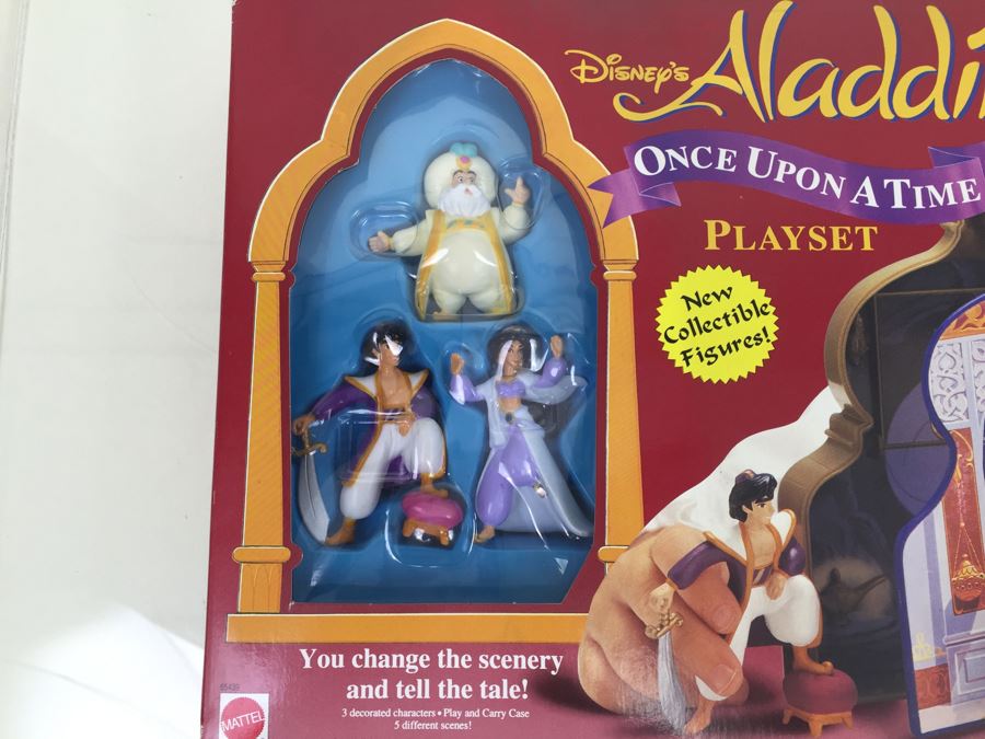 Disney's Aladdin Once Upon A Time Playset With New Collectible Figures Mattel 65439 Vintage 1994 [Photo 4]