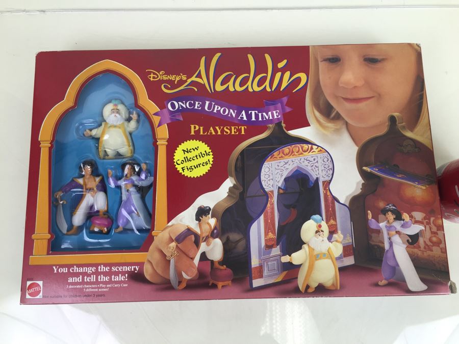 Disney's Aladdin Once Upon A Time Playset With New Collectible Figures Mattel 65439 Vintage 1994 [Photo 1]