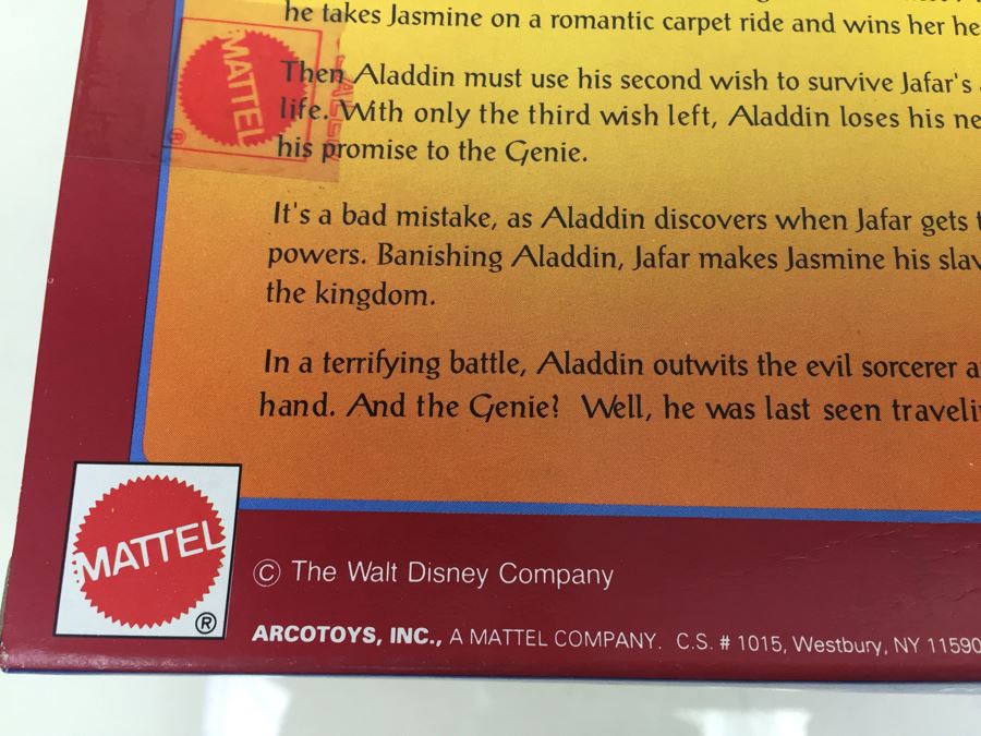 Pair Of Disney's Aladdin Aladdin, Abu & Lafar Action Figure Playset Mattel 5303 Vintage New In Box [Photo 10]