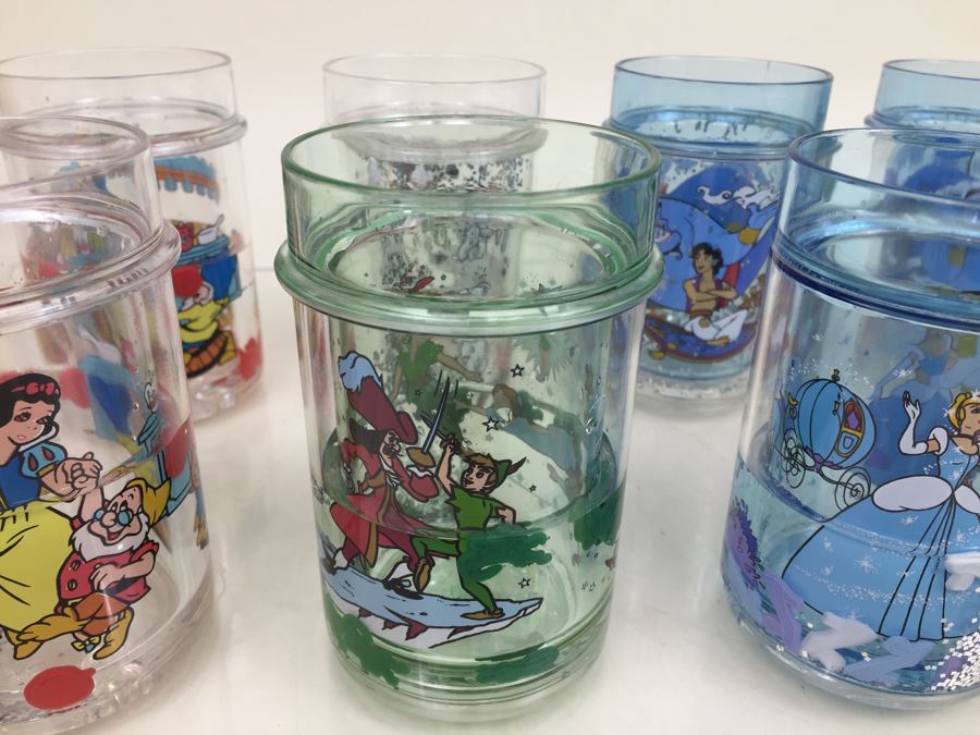 Set Of 10 Walt Disney Themed Plastic Glasses Cups [Photo 7]