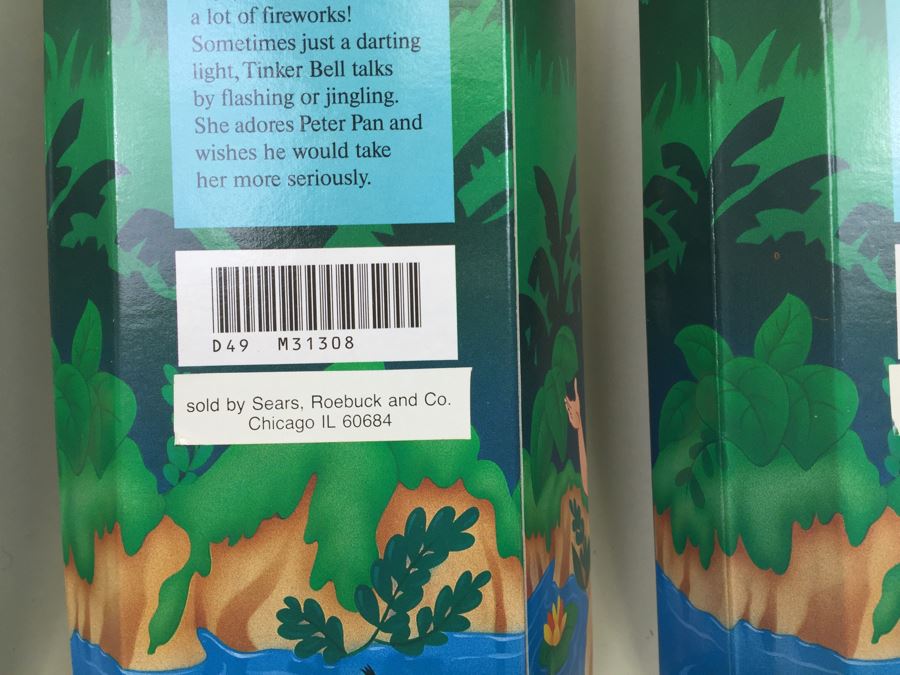 Walt Disney's Peter Pan Dolls Figurines 'Captain Hook', 'Peter Pan' And Pair Of 'Tinkerbell' New In Box SEARS Vintage [Photo 15]