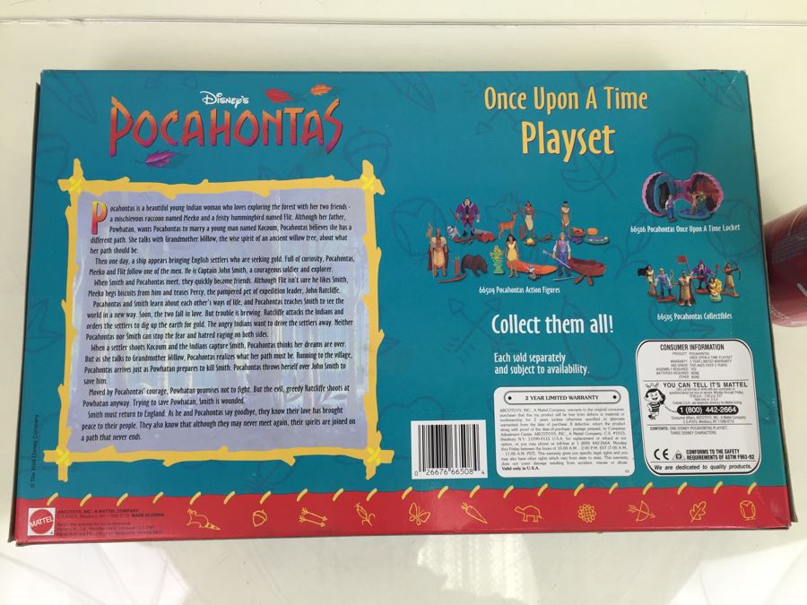 Disney's Pocahontas Once Upon A Time Playset Mattel 66508 Vintage [Photo 3]