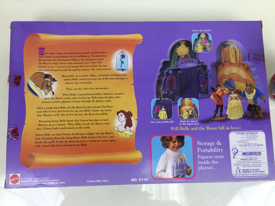 Disney's Beauty And The Beast Once Upon A Time Playset Mattel 5110 Vintage 1992 [Photo 3]