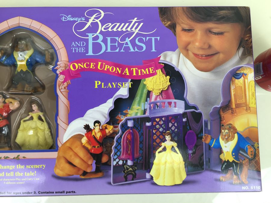 Disney's Beauty And The Beast Once Upon A Time Playset Mattel 5110 ...