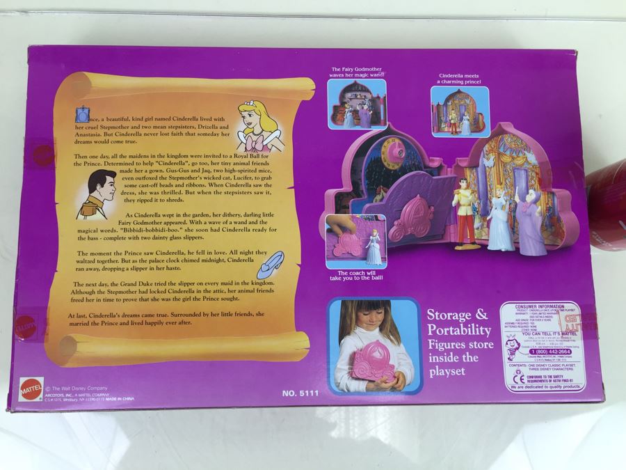 Disney's Cinderella Once Upon A Time Playset Mattel 5111 Vintage 1992 [Photo 3]