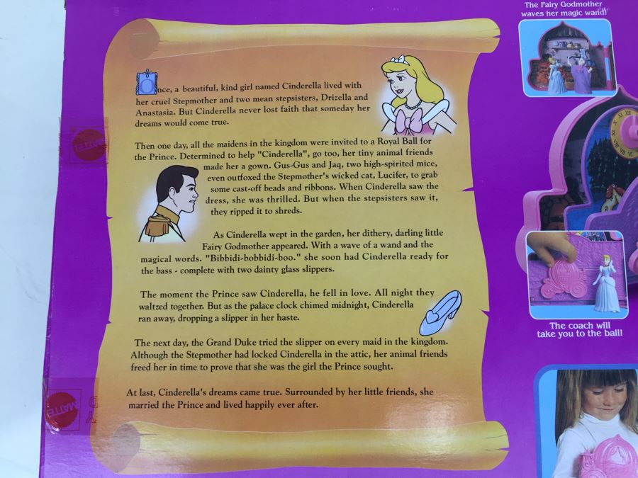 Disney's Cinderella Once Upon A Time Playset Mattel 5111 Vintage 1992 [Photo 8]