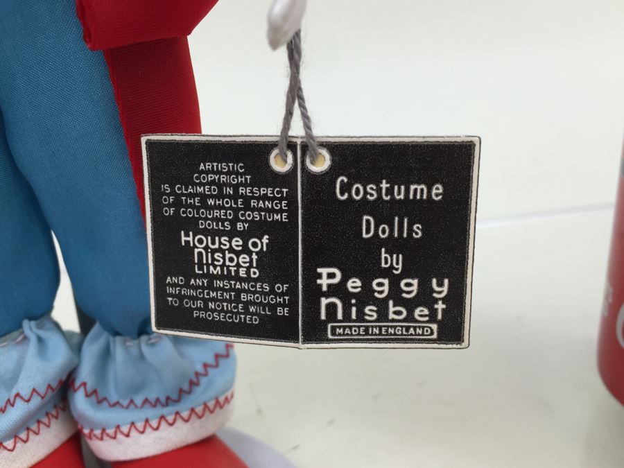 'Bozo The Clown' B337 Costume Dolls By Peggy Nisbet Made In England With Original Tags And Stand [Photo 3]