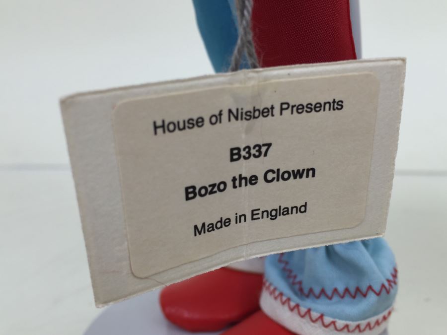 'Bozo The Clown' B337 Costume Dolls By Peggy Nisbet Made In England With Original Tags And Stand [Photo 8]