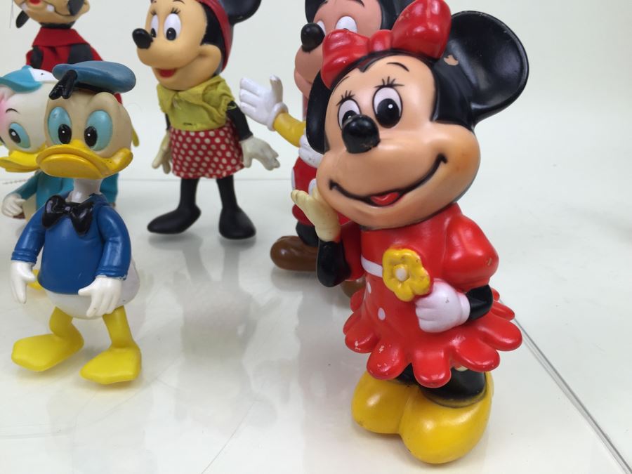 Collection Of Walt Disney Vinyl Figurines Including Mickey Mouse ...