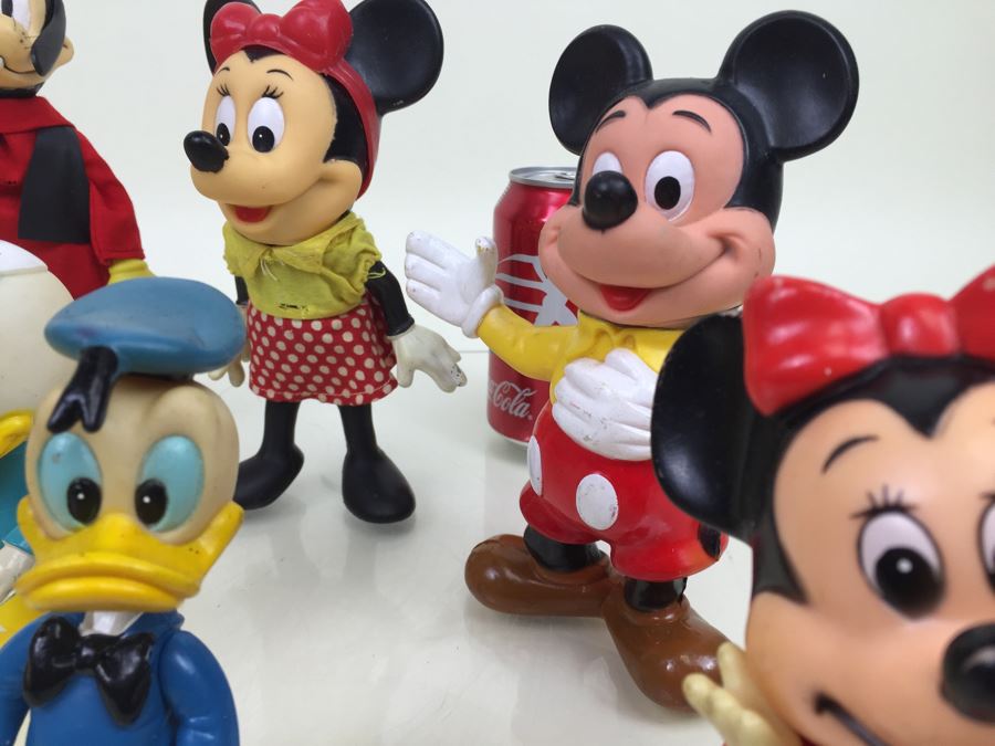 Collection Of Walt Disney Vinyl Figurines Including Mickey Mouse, Minnie Mouse, Donald Duck, Pinocchio [Photo 13]