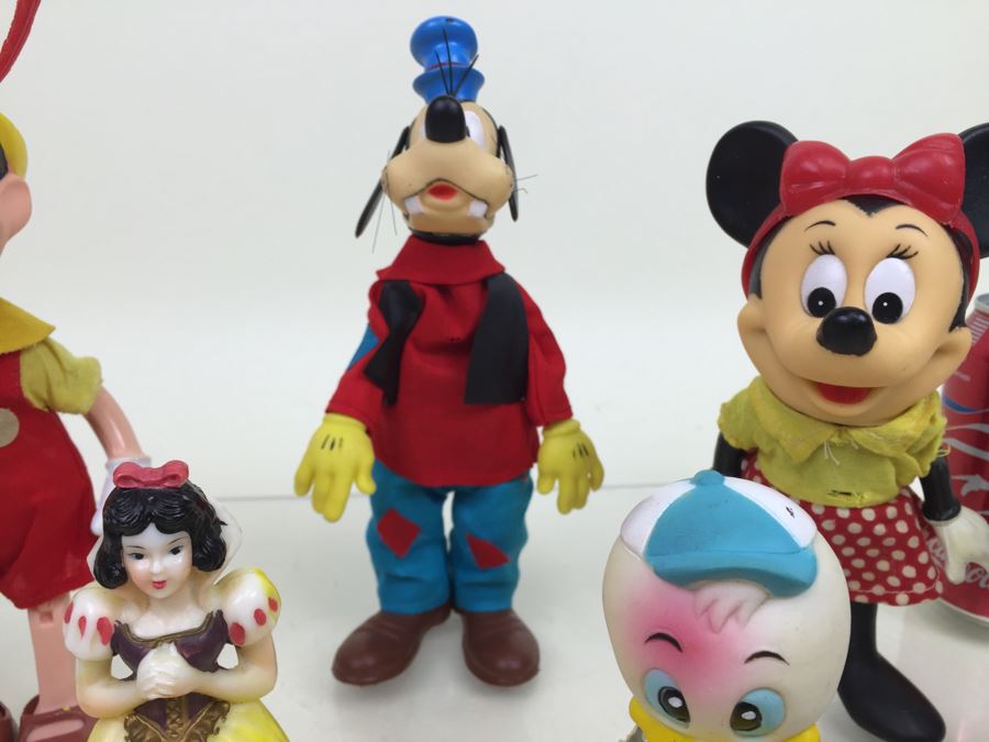 Collection Of Walt Disney Vinyl Figurines Including Mickey Mouse, Minnie Mouse, Donald Duck, Pinocchio [Photo 8]