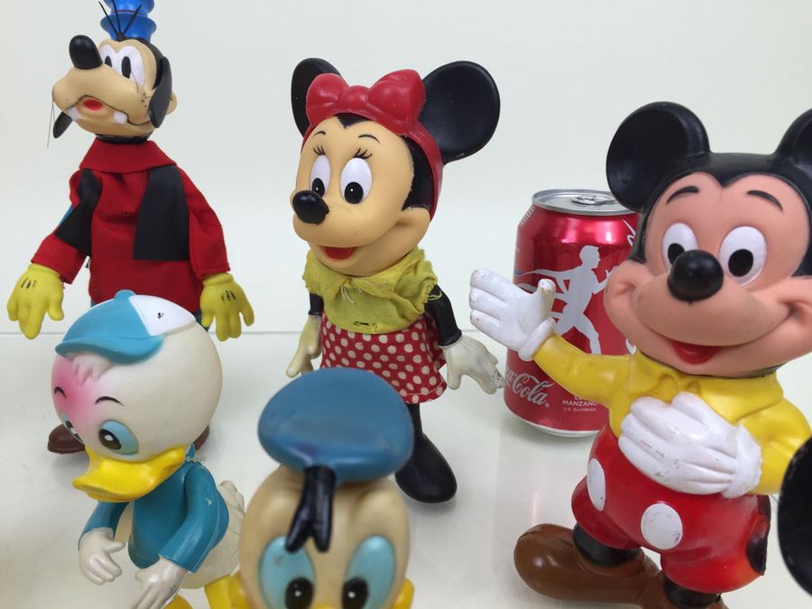 Collection Of Walt Disney Vinyl Figurines Including Mickey Mouse, Minnie Mouse, Donald Duck, Pinocchio [Photo 14]