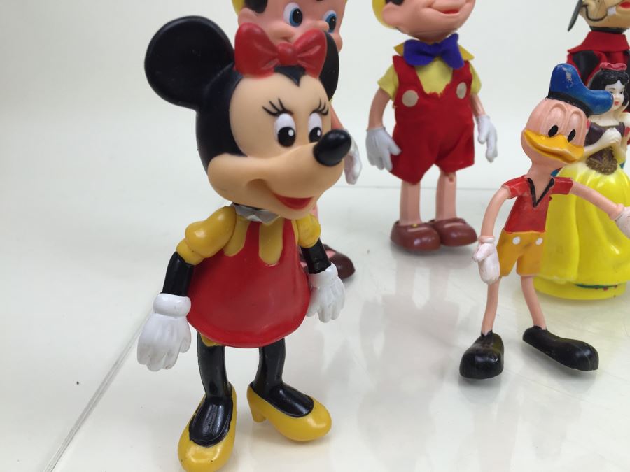 Collection Of Walt Disney Vinyl Figurines Including Mickey Mouse ...