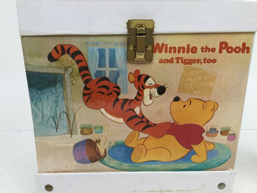 Winnie The Pooh And Tigger, Too 45 RPM Record Carrying Case With (5) 45RPM Records New Old Stock [Photo 5]