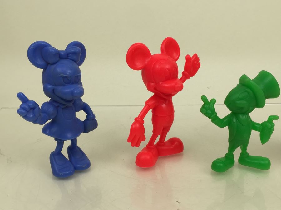 Vintage Walt Disney Wax Figurines Jiminy Cricket, Mickey Mouse And ...