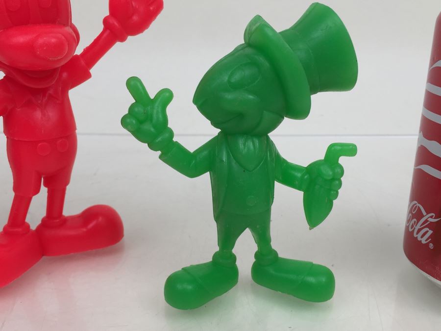 Vintage Walt Disney Wax Figurines Jiminy Cricket, Mickey Mouse And Minnie Mouse [Photo 9]