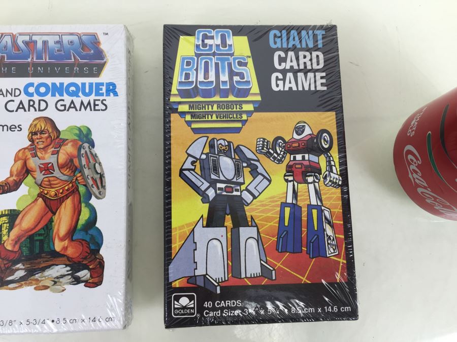 Masters Of The Universe War And Conquer Giant Card Games And Go Bots Giant Card Game Golden New Sealed Vintage 1985 [Photo 3]