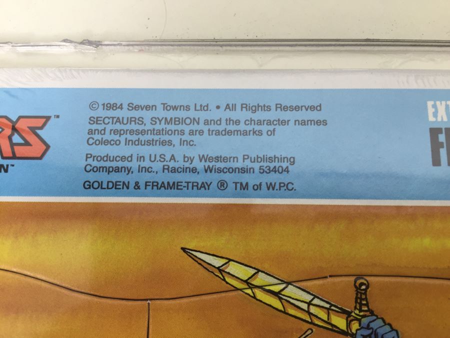 (4) Sectaurs Warriors Of Symbion Frame-Tray Puzzles New Sealed Golden Vintage 1984 [Photo 5]
