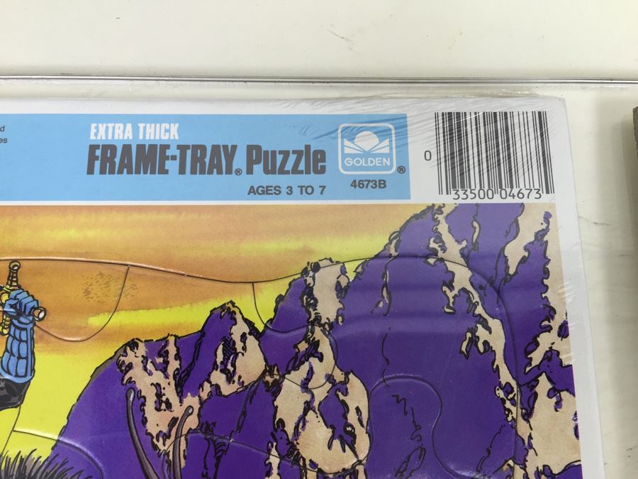 (4) Sectaurs Warriors Of Symbion Frame-Tray Puzzles New Sealed Golden Vintage 1984 [Photo 6]