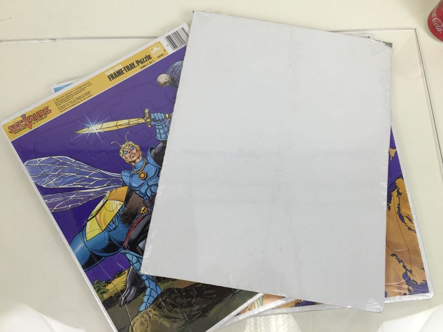 (4) Sectaurs Warriors Of Symbion Frame-Tray Puzzles New Sealed Golden Vintage 1984 [Photo 11]