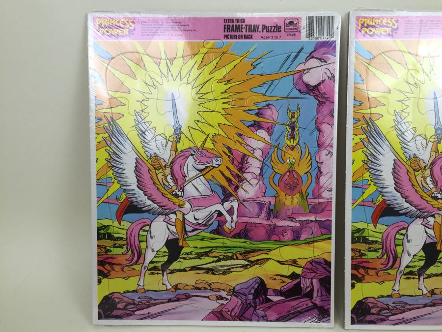(4) Princess Of Power Frame-Tray Puzzles New Sealed Golden Vintage 1985 [Photo 4]