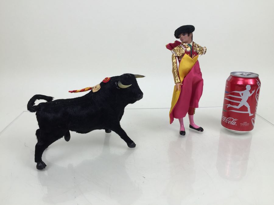 Vintage Doll Belmonte Spain Matador And Bull [Photo 1]