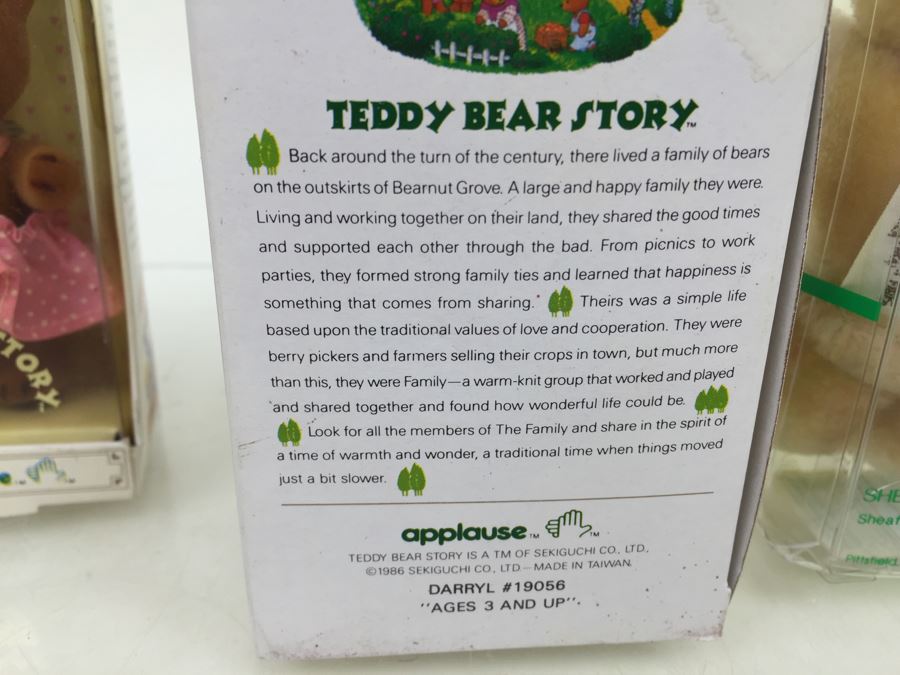 Collection Of Teddy Bear Story Dolls By Applause New In Box And Sheaffer Eaton Textron Refillable Ballpoint Pen With Bear [Photo 9]