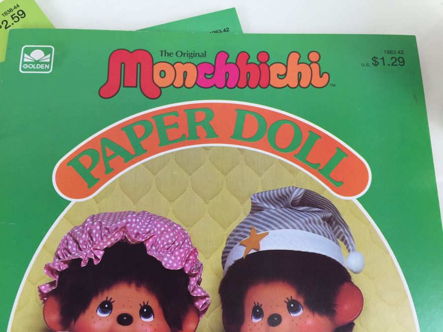 (3) Monchhichi Paper Doll Books New Old Stock Vintage 1982 1983 [Photo 4]