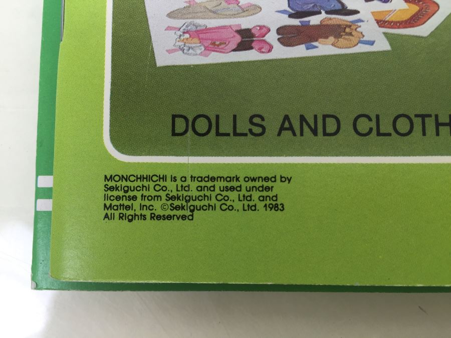 (3) Monchhichi Paper Doll Books New Old Stock Vintage 1982 1983 [Photo 13]