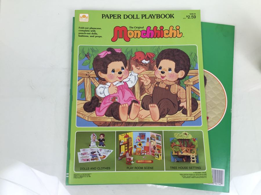 (3) Monchhichi Paper Doll Books New Old Stock Vintage 1982 1983 [Photo 3]