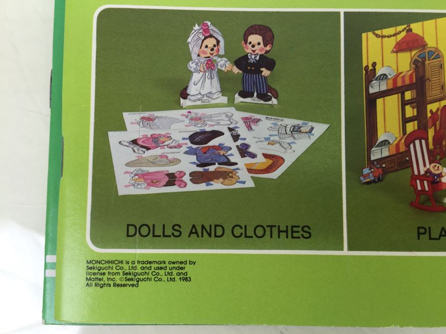 (3) Monchhichi Paper Doll Books New Old Stock Vintage 1982 1983 [Photo 12]