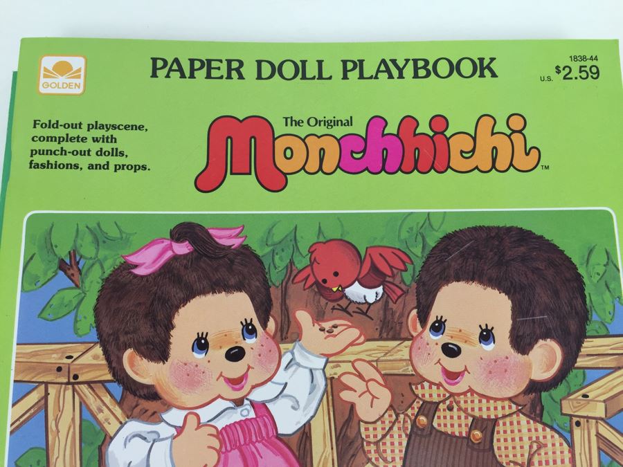 (3) Monchhichi Paper Doll Books New Old Stock Vintage 1982 1983 [Photo 10]