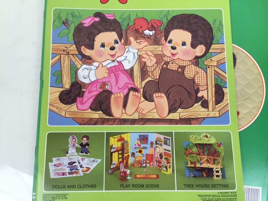(3) Monchhichi Paper Doll Books New Old Stock Vintage 1982 1983 [Photo 11]